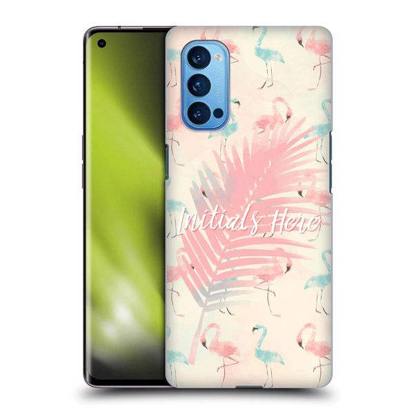 Custom Customised Personalised Fab Flamingo Pattern Hard Back Case Compatible With Oppo Reno 4 Pro 5G
