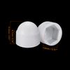 sourcing map Plastic Dome Nut Protection Cap Covers, M8 Nut Cover White 25pcs