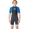 RIP CURL Boys Omega Back Zip Shorty Wetsuit - Blue