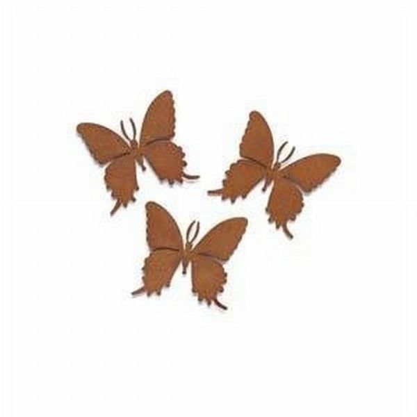Embellish Your Story 100853 Rustic Butterfly Magnets Set 3