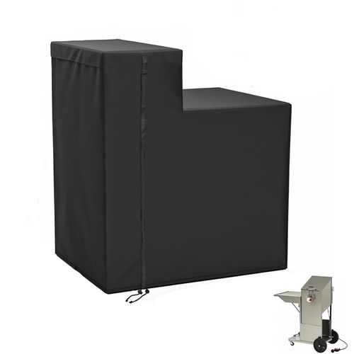 Fryer Cover for Model Bayou Classic 700-704 or 700-701 with 4-Gallon Deep Fryer Cart,Outdoor Portable Large Heavy Duty Waterproof Dustproof Anti-UV Weather Protect Appliance Accessory Covers,Black