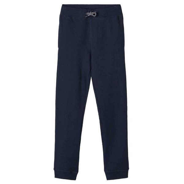 Name It Boy's NKM Sweat Pant Unb Noos Trouser, Grey (Dark Sapphire), 128