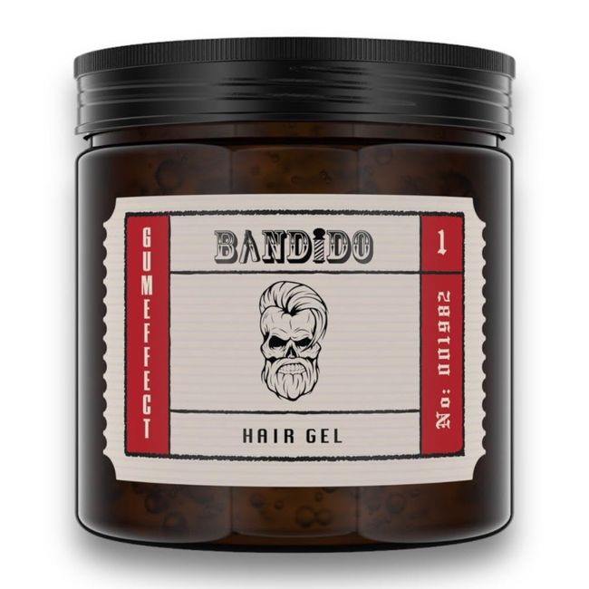 Bandido Hair Styling Gel Men 500ml 01 Gum Effect | Ultra Strong Natural Look | Haargel Herren | Kein Verkleben | wet hair look | Hair Gel gummy Effect | Männer Styling Gel