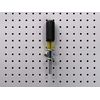 DuraHook fixtures Double Ring Polypropylene Pegboard Hook, Pack of 10, Silver