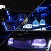 LED Tape Light 12V Waterproof 3Chip 20cm Black Base Single Terminal 2pcs Ice Blue
