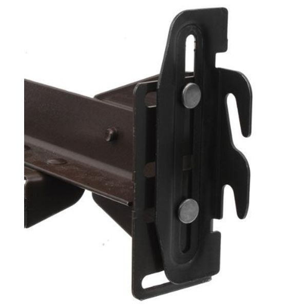 #35 Bed Frame Conversion Brackets, Four Down Hooks, Priority Mail Shipping. Bolt-On to Hook-On, Headboard to Foot Board, Bed Frame Adapter Plates, 2 Inch Height Adjustment. Pack of 4