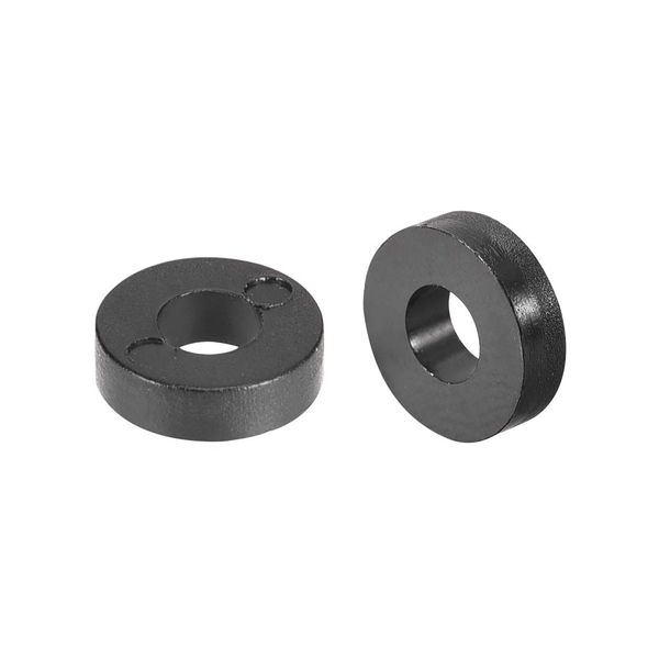 sourcing map ABS Round Spacer Washer 3.2mm ID 7mm OD 2mm Length for M3 Screws Block Black 250Pcs, for 3D Printer TV Wall Mount Outlet Pegboard Motorbike