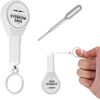 ATOMUS 2pcs Eyebrow Mapping String Black and White Scalable Eyebrow Mapping Ink String for Microblading Beauty Measurement Tools