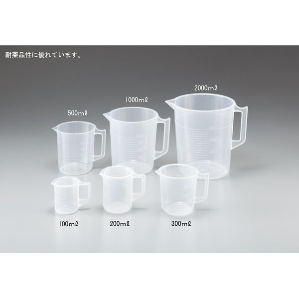 Nikko Polypropylene Beaker with Hand, 1,000 mL (1 Piece) /1-4622-15