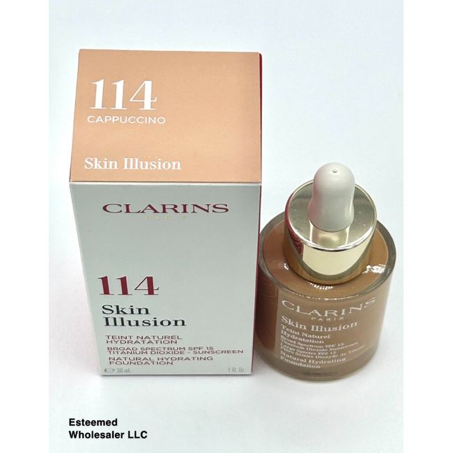 CLAINS Skin Illusion Natural Hydrating Formula 114 Cappuccino 1oz