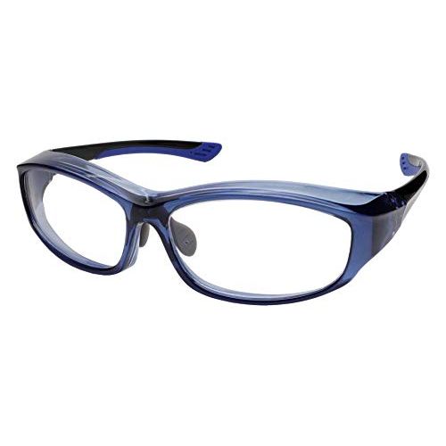 ATHLLY SAFETY SFG-005-2 High Performance Safety Glasses, Clear Navy/Clear