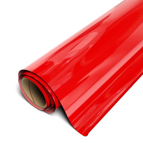 Siser EasyWeed Heat Transfer Vinyl 11.8" x 15ft Roll (Bright Red) - Compatible with Siser, Cricut, Silhouette and Other Professional/Craft Cutters - CPSIA Certified