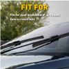 4X Car Windshield Wiper Blade Strips Frameless Insert Rubber Wiper Blade Refills