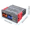 STC-3028 Temperature Controller 12V Temperature and Humidity Controller Meter with Integrated Sensor Dual Digital Display Thermometer Hygrometer Incubator Controller