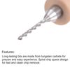sourcing map Micro PCB Drill Bit Set, 1/8" Shank 1mm Solid Tungsten Carbide CNC Engraving Print Circuit Board Drill Bits Rotary Tool 10pcs