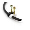 Coax Cable Clips - Black -100 Pieces- Single Coaxial Flex Screw Clips