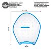 TYR Catalyst Stroke Swim Training Paddles, Blue, Large