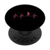 Runner Heartbeat Half Marathon Running Lover Graphic PopSockets Swappable PopGrip