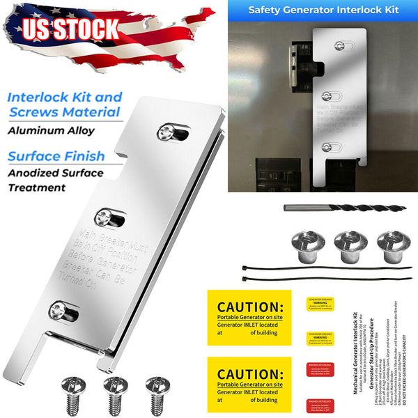 For Square-D 200-Amp Generator Interlock Kit Main-Breaker Box Panel Kit