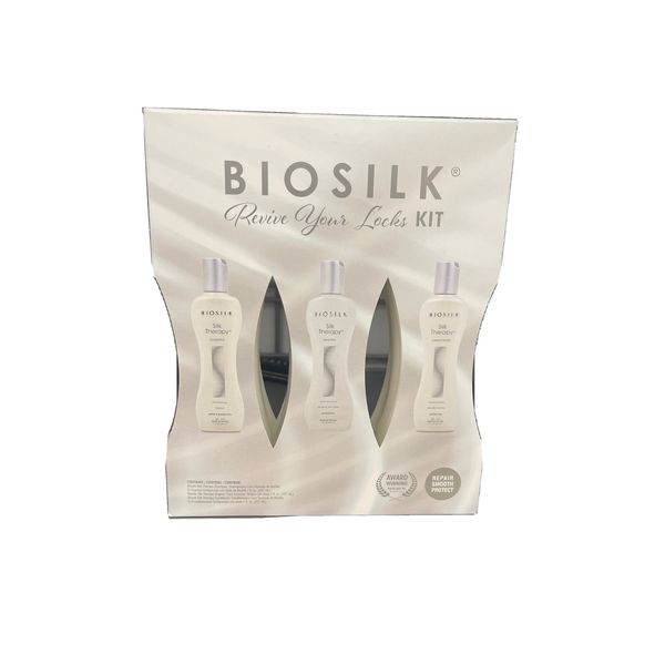 (3-Pk) BIOSILK ~REVIVE YOUR LOCKS KIT Botanical Silk Therapy Shampoo Conditioner