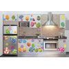 VEYLIN 6Sheets 80Pcs Easter Eggs Window Clings, Removable Eggs Window Static Sticker for Easter Window Decoration