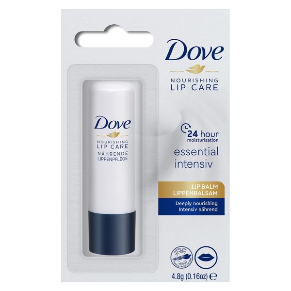 Lippen balsam | Dove Nourishing Lipcare 4,8g | Essential Intensiv | Lippenpflege