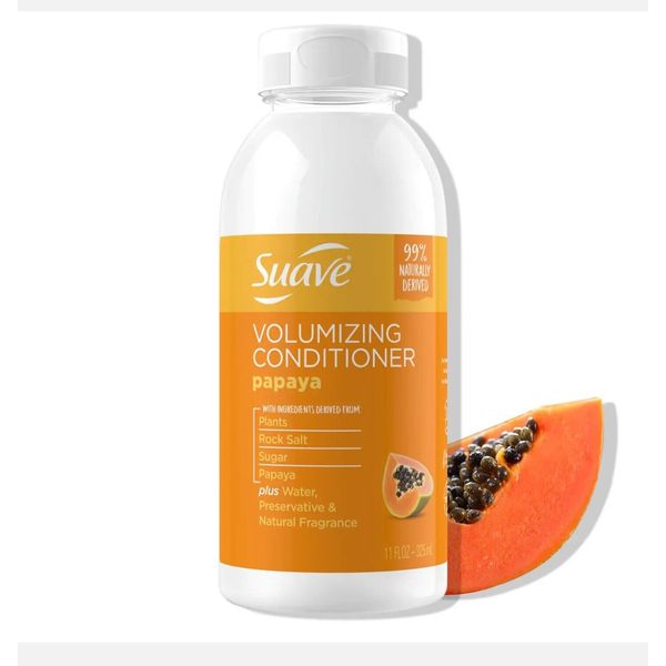 Suave Naturally Derived Papaya Volumizing Conditioner - 11 fl oz