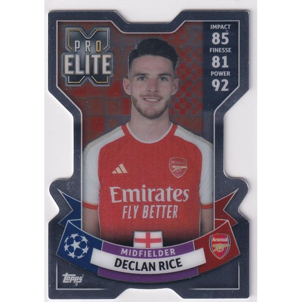 Match Attax Extra 2023 2024 Declan Rice Pro Elite Trading Card