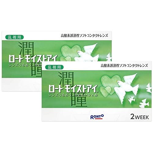 【1箱】ロート モイストアイ乱視用 （度数：-4.25） [CYL：-2.25 / AXIS：180°] /ROHTO/トーリック/乱視/2ウィーク/2week/2週間交換用/1箱6枚入り/使い捨てコンタクトレンズ