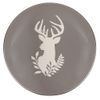 4 Piece Dinner Set Grey Reindeer Dining Crockery Side Plate Set