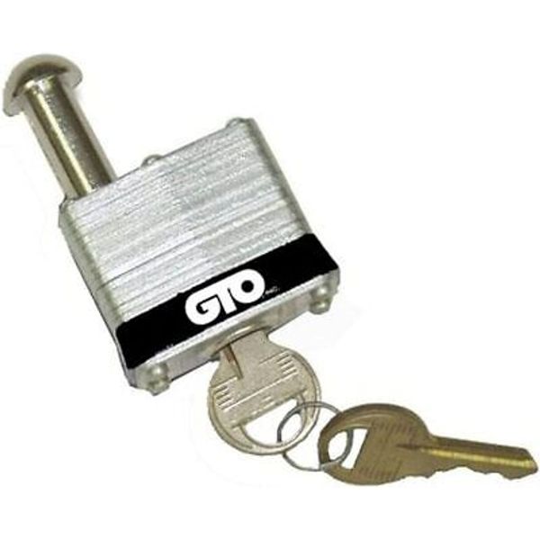 Mighty Mule Gate Operator Security Pin Lock (FM133), Silver 1 Pack,