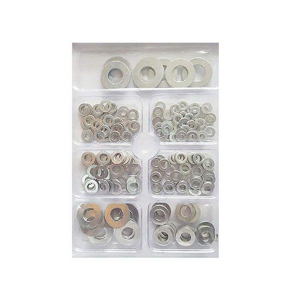 Assorted Metal ZINC Coated Various Sizes Flat WASHERS KIT Set UK