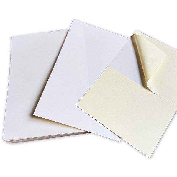 100 Pack of A6 Solid 1 Sides Label NO-CUT Peel and Stick Click Post for (Back Side Slit)