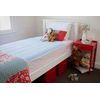 Washable Bed Protector/Pad with Tucks, Blue - Pack of 1