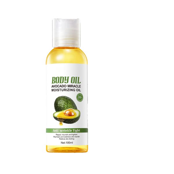 Avocado Körperöl, Bio Körperöl, Gesicht Körper Massageöl, Avocadoöl Bio Für Gesicht & Körper, Körperpflege Avocado Öl, Body Oil For Dry Skin, Befeuchten Und Beruhigen Sie Die Haut Mit Öl, 100ml