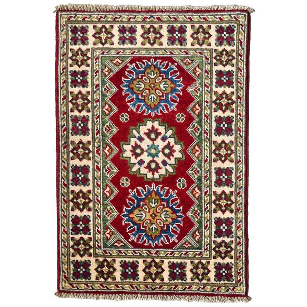 94 x 62 cm | Vintage Handmade Afghan Carpet Door Mat Small Oriental Wool Rug