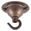 ElekTek 65mm Diameter Ceiling Chandelier Plate with Hook Antique Brass