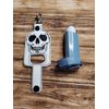 Skull Inhaler Holder Key Chain