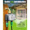 RAINPOINT Water Timer 2 Outlets with Brass Inlet, Programmable Irrigation Timer with Rain Delay, Manual, Automatic Waterproof Digital Watering System