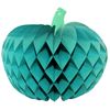 10 Inch Tissue Paper Pumpkin Decoration, Teal