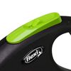 flexi® Neon S 5 m Black Neon Green Strap Reflective Side Panel Roll Lead for Dogs up to 15 kg