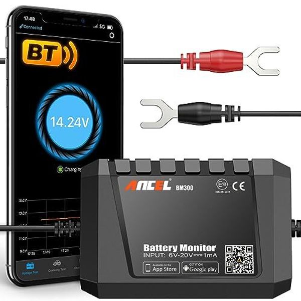 ANCEL BM300 12V Car Battery Tester Charging Cranking Analyzer for Android IOS