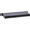 InLine® 10 Inch Patch Panel Cat.6A 0.5HE 12-Way Black with Dust Cover