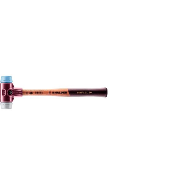 Halder 3013030 "Simplex Soft-Face TPE-Mid/TPE-Soft" Mallet, Multi-Colour, 30 mm