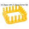 Authentic Knitting Board Board Zippy Corners, One Size, Yellow