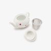 Afternoon Tea Living GU53 Teapot with Strawberry Infuser/Parallel, White