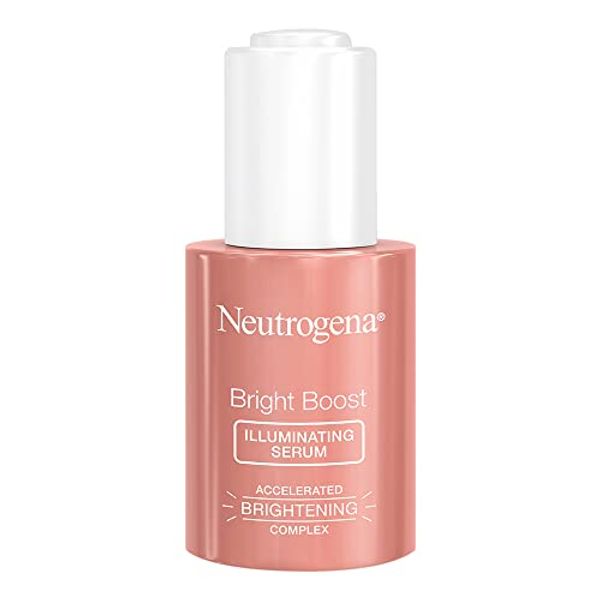 Neutrogena Bright Boost Illuminating Face Serum with Neoglucosamine & Turmeric Extract for Even Skin Tone, Resurfacing Serum for Face to Reduce Dark Spots & Hyperpigmentation, 1 Fl Oz