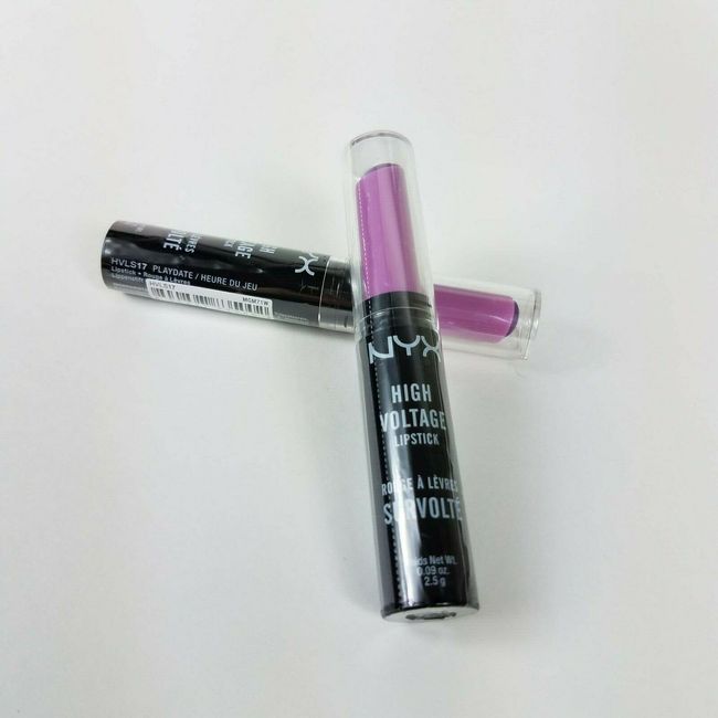 2 NYX High Voltage Lipstick HVLS17 Playdate Sealed