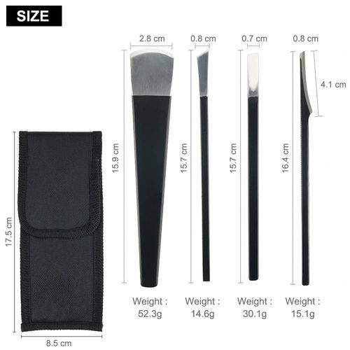 Pedicure Rasp Knife, 4-Piece Professional Stainless Steel Pedicure Set, Foot Care, Foot File, Callus File, Callus Remover, Callus Planer, Foot Care for Foot Care and Pedicure