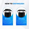 Tmyjfjingxi 4PCS 12V ON/Off Latching Push Button Switch Waterproof 12mm Small Push Button Switch (2 Black+2 Silver)